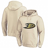 Anaheim Ducks Cream All Stitched Pullover Hoodie,baseball caps,new era cap wholesale,wholesale hats